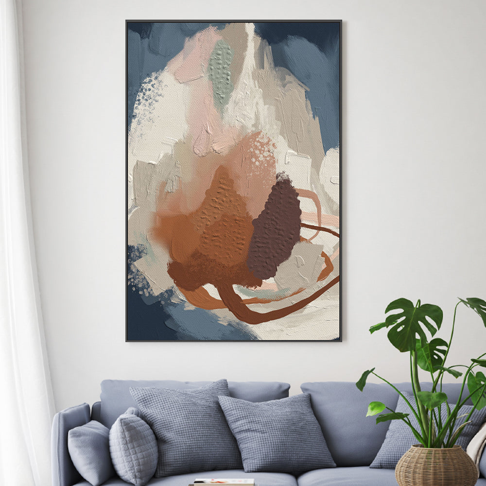 wall-art-print-canvas-poster-framed-Blue Rust, Style A , By Lisa Nohren-2