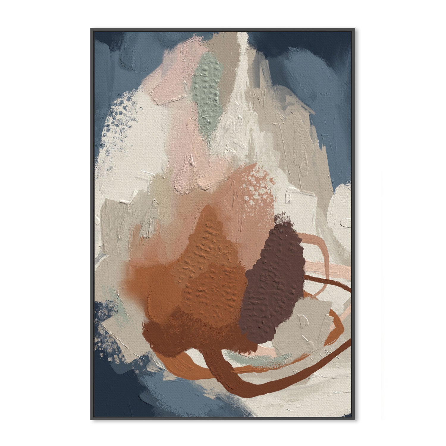 wall-art-print-canvas-poster-framed-Blue Rust, Style A , By Lisa Nohren-3