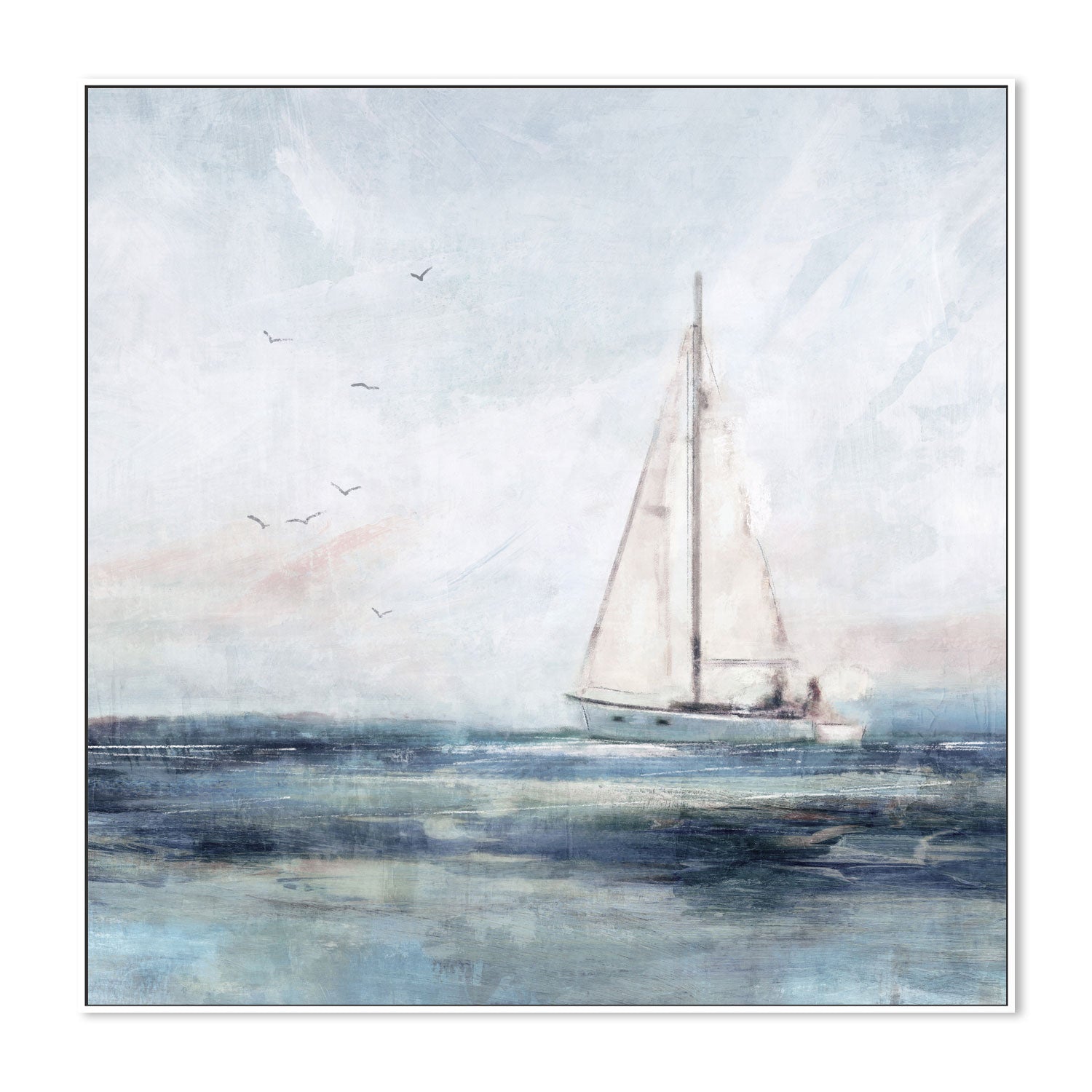 wall-art-print-canvas-poster-framed-Blue Sailing, Style A , By Nina Blue-5