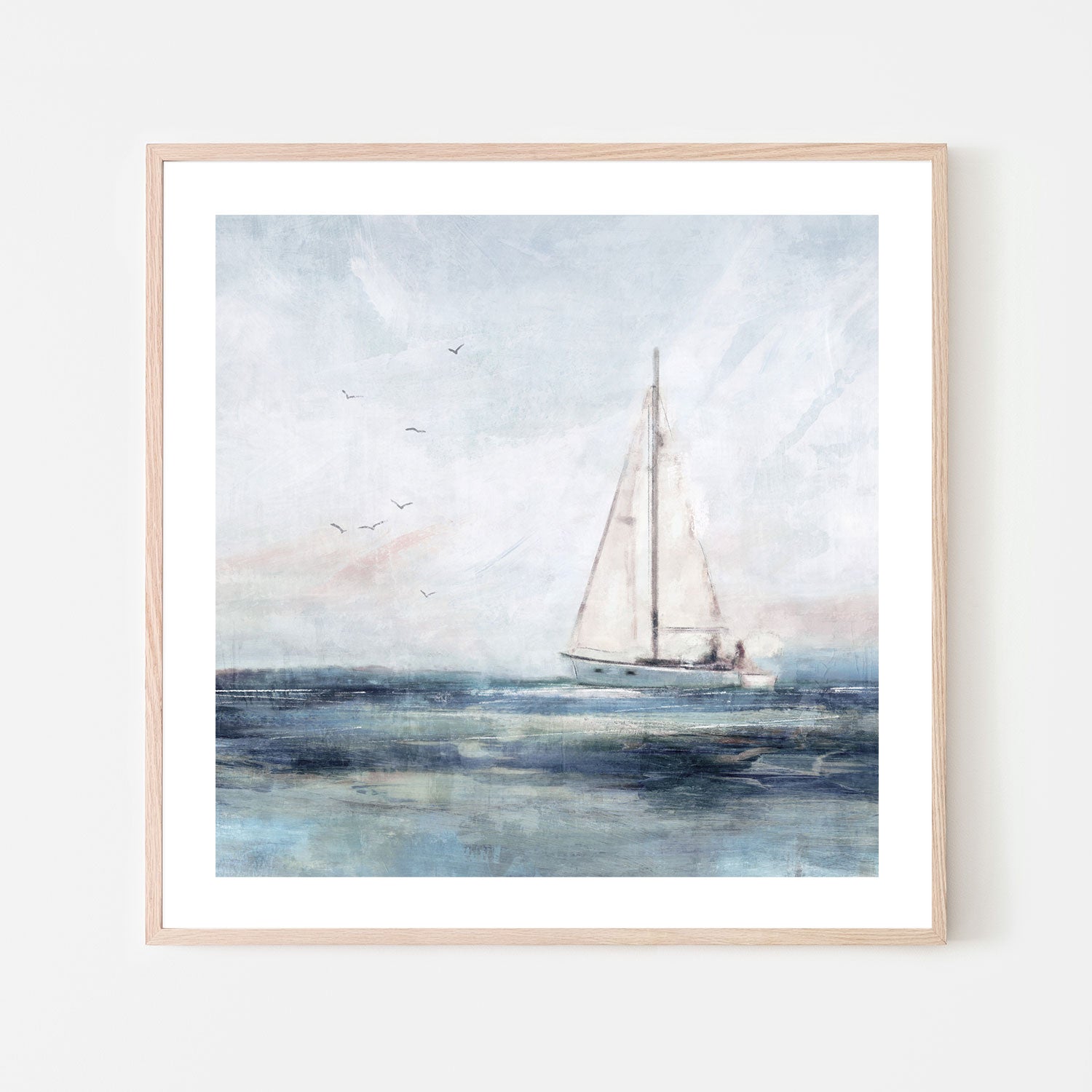 wall-art-print-canvas-poster-framed-Blue Sailing, Style A , By Nina Blue-6