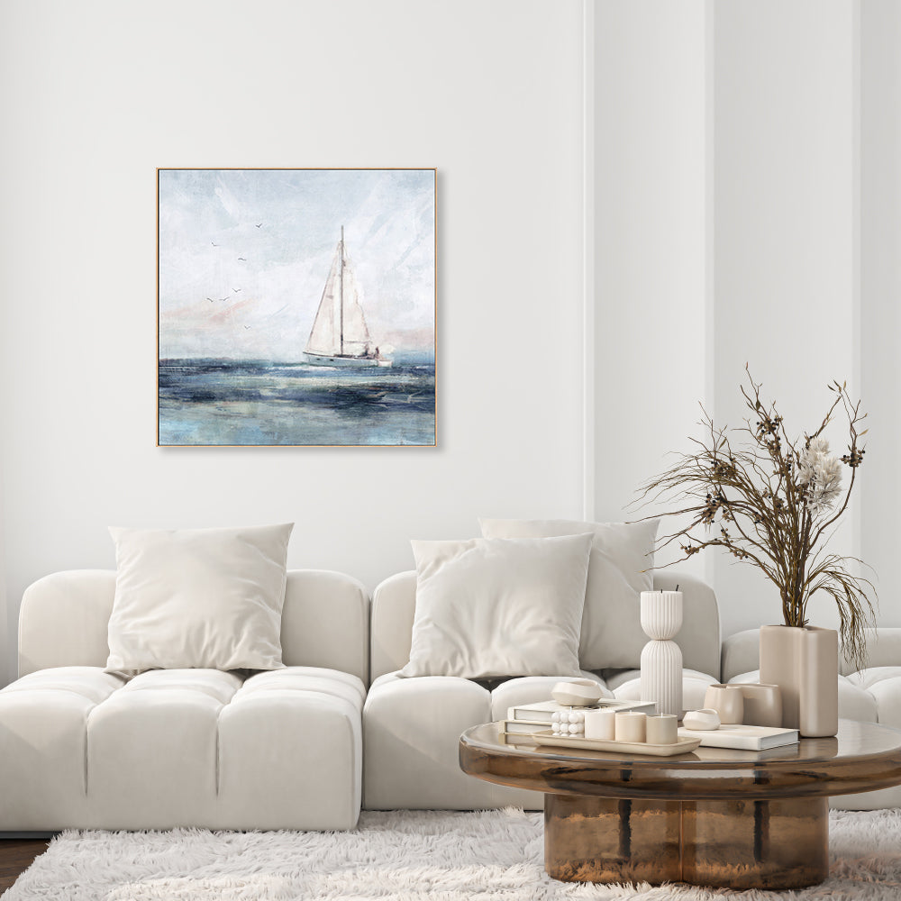 wall-art-print-canvas-poster-framed-Blue Sailing, Style A , By Nina Blue-7