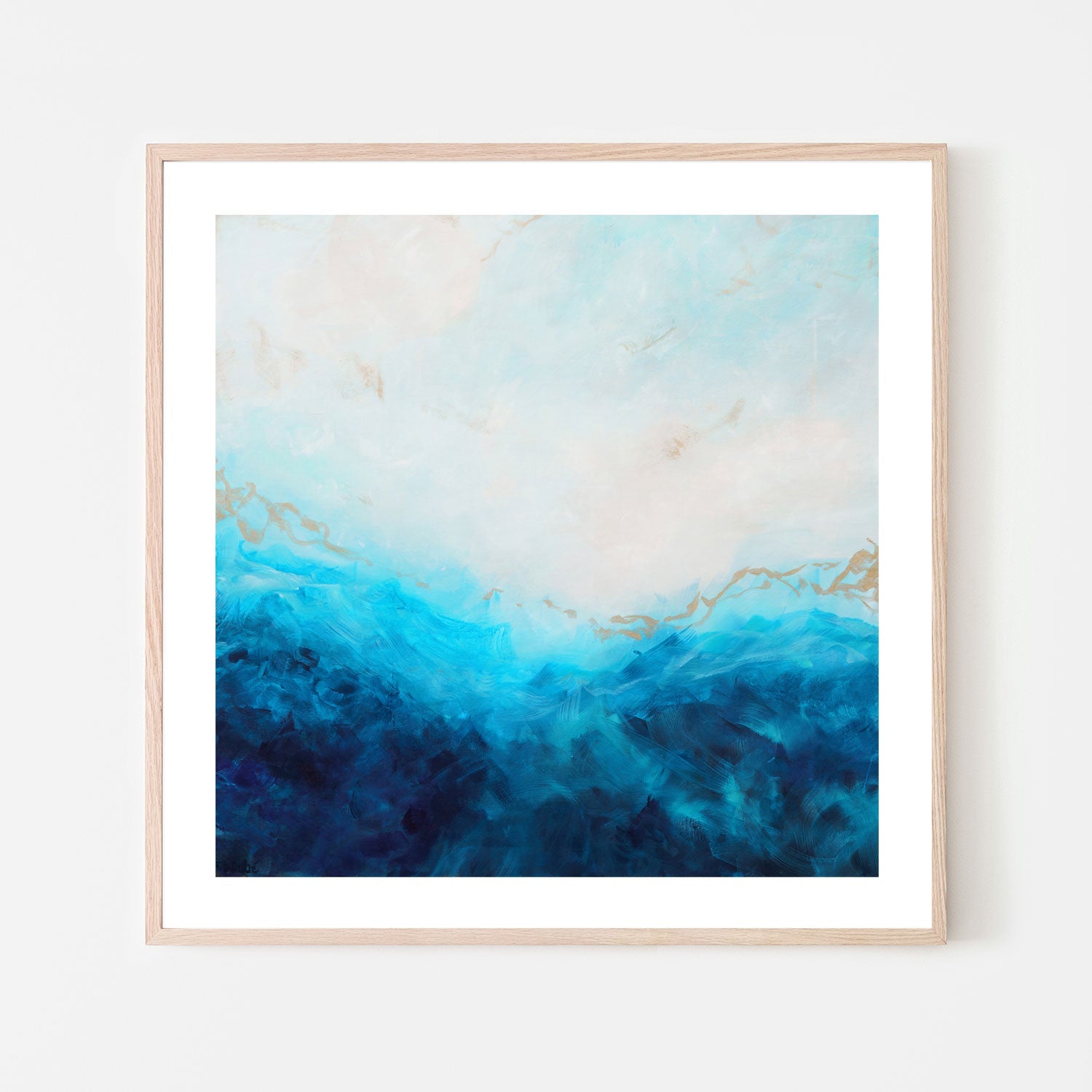 wall-art-print-canvas-poster-framed-Blue Sea Golden Sunlight , By Françoise Wattré-6