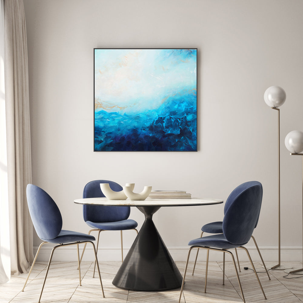 wall-art-print-canvas-poster-framed-Blue Sea, Golden Sunlight , By Françoise Wattré-7