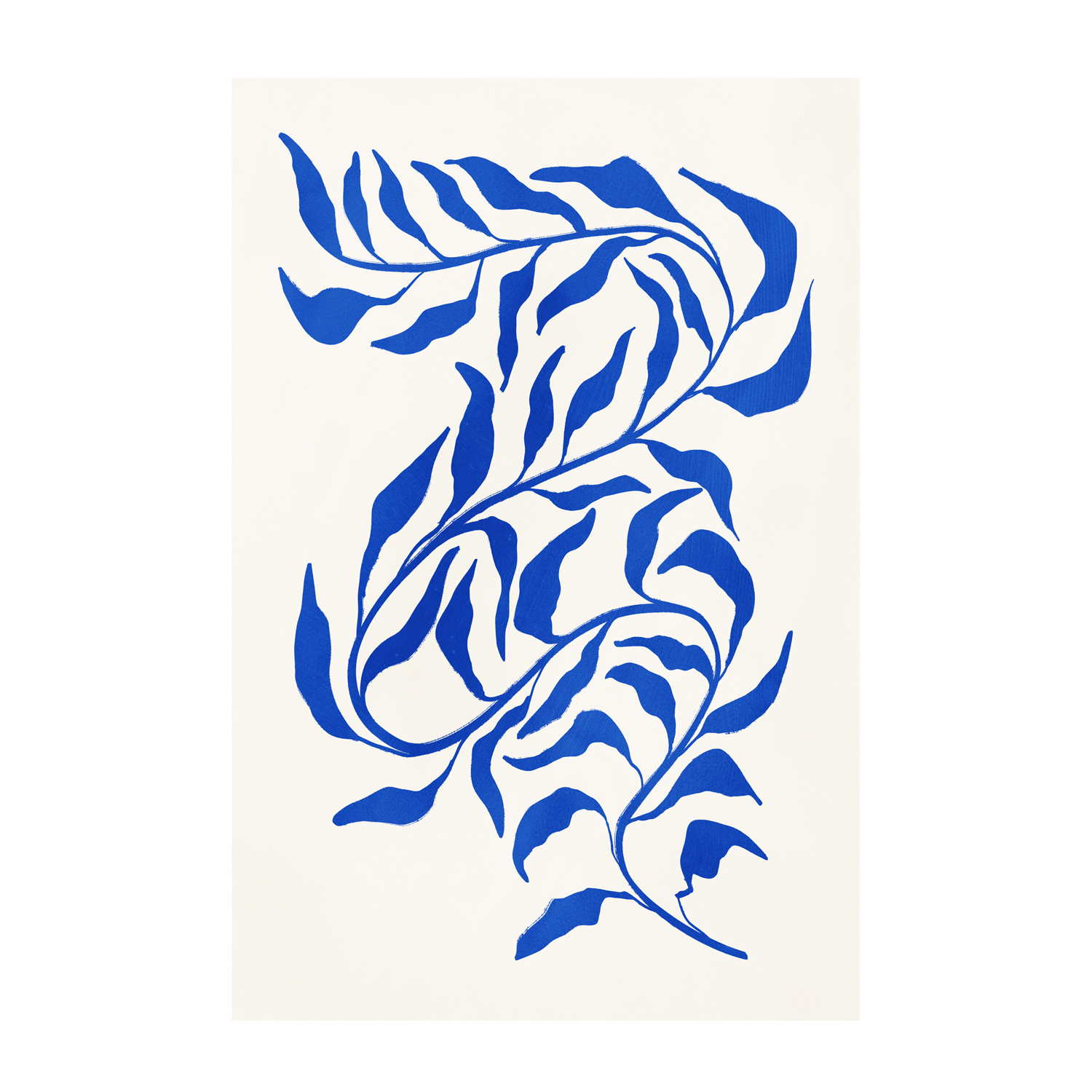 wall-art-print-canvas-poster-framed-Blue Seaweed, Style A , By Nina Blue-1