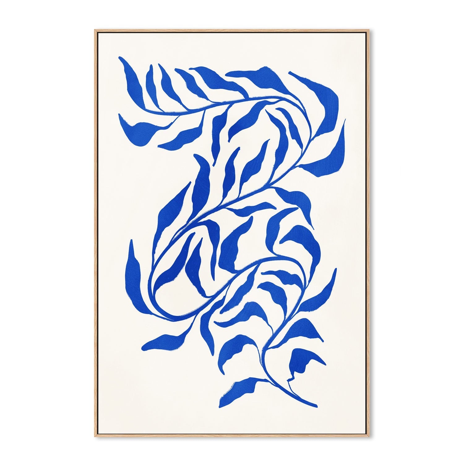 wall-art-print-canvas-poster-framed-Blue Seaweed, Style A , By Nina Blue-4