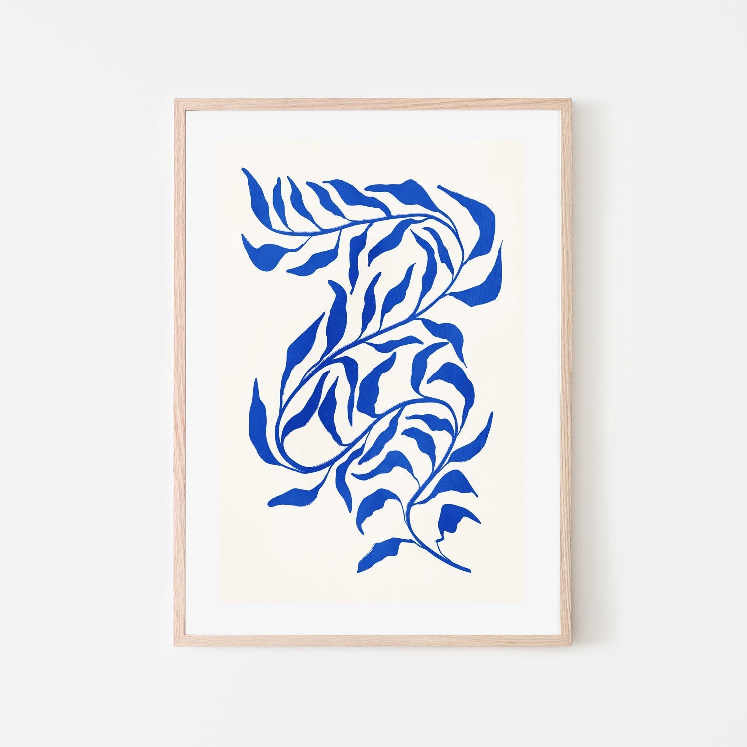 wall-art-print-canvas-poster-framed-Blue Seaweed, Style A , By Nina Blue-6