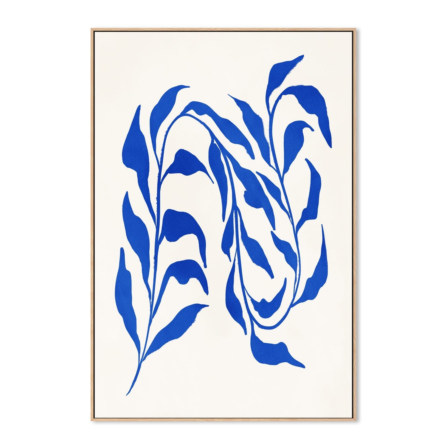 wall-art-print-canvas-poster-framed-Blue Seaweed, Style B , By Nina Blue-4