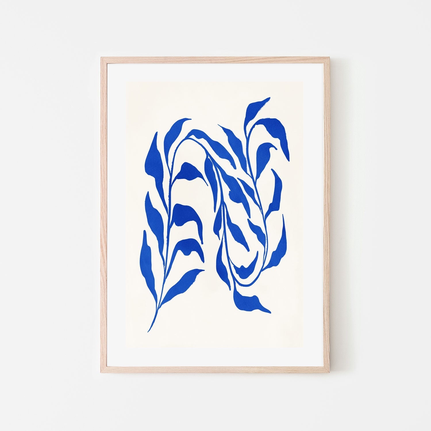 wall-art-print-canvas-poster-framed-Blue Seaweed, Style B , By Nina Blue-6