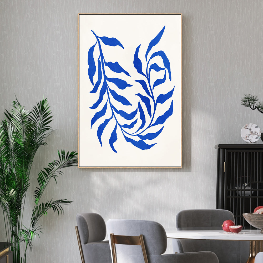 wall-art-print-canvas-poster-framed-Blue Seaweed, Style C , By Nina Blue-2