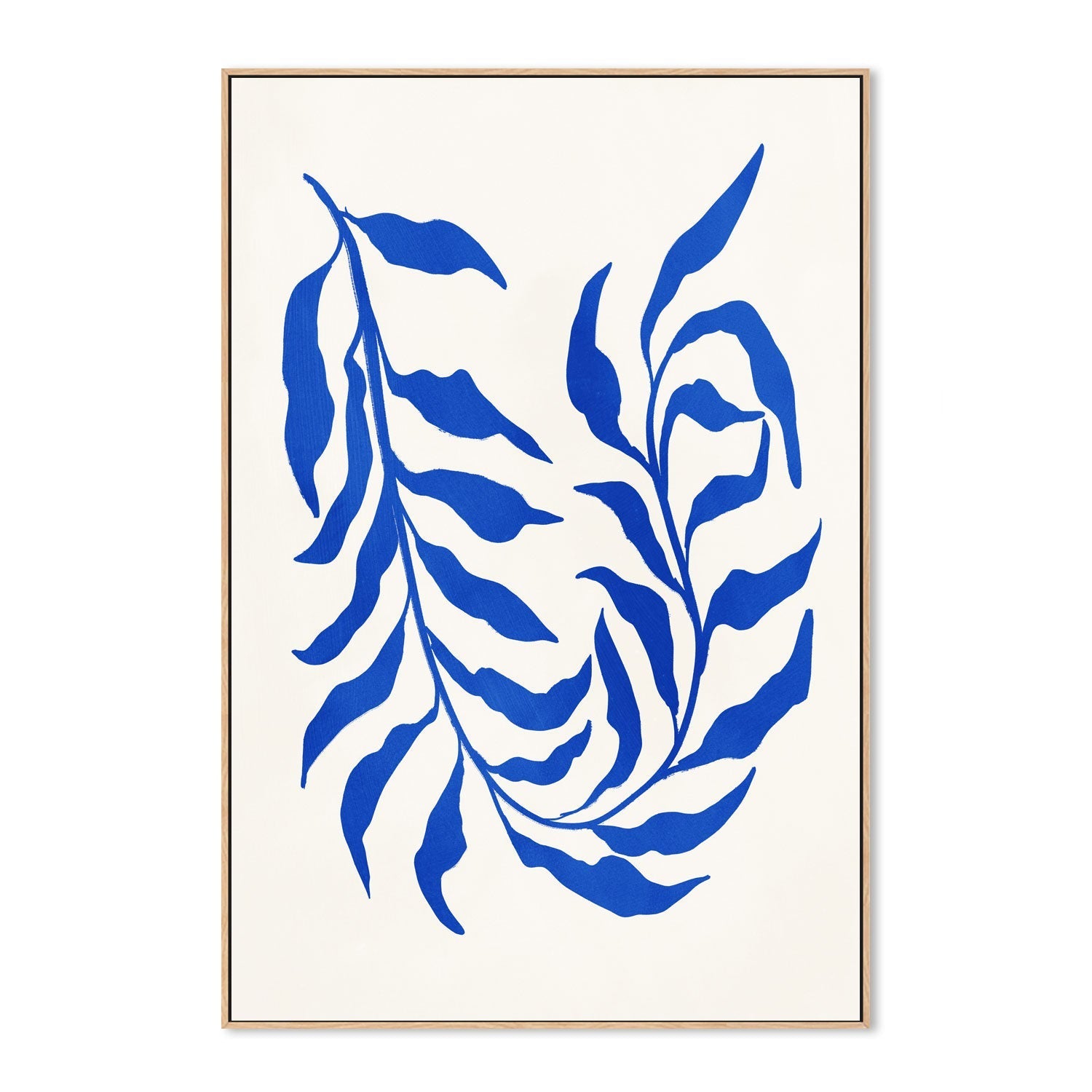 wall-art-print-canvas-poster-framed-Blue Seaweed, Style C , By Nina Blue-4