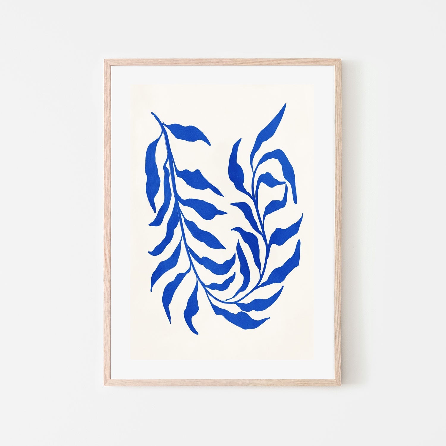 wall-art-print-canvas-poster-framed-Blue Seaweed, Style C , By Nina Blue-6