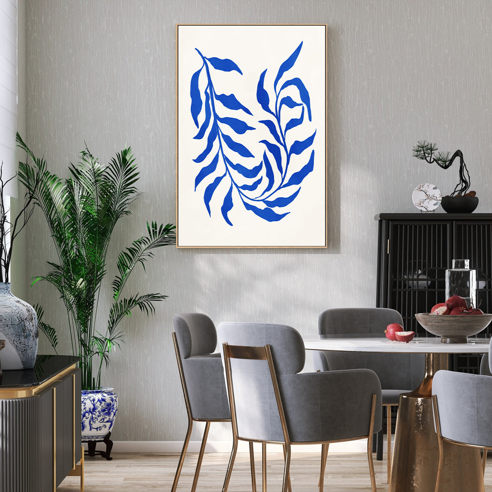 wall-art-print-canvas-poster-framed-Blue Seaweed, Style C , By Nina Blue-7