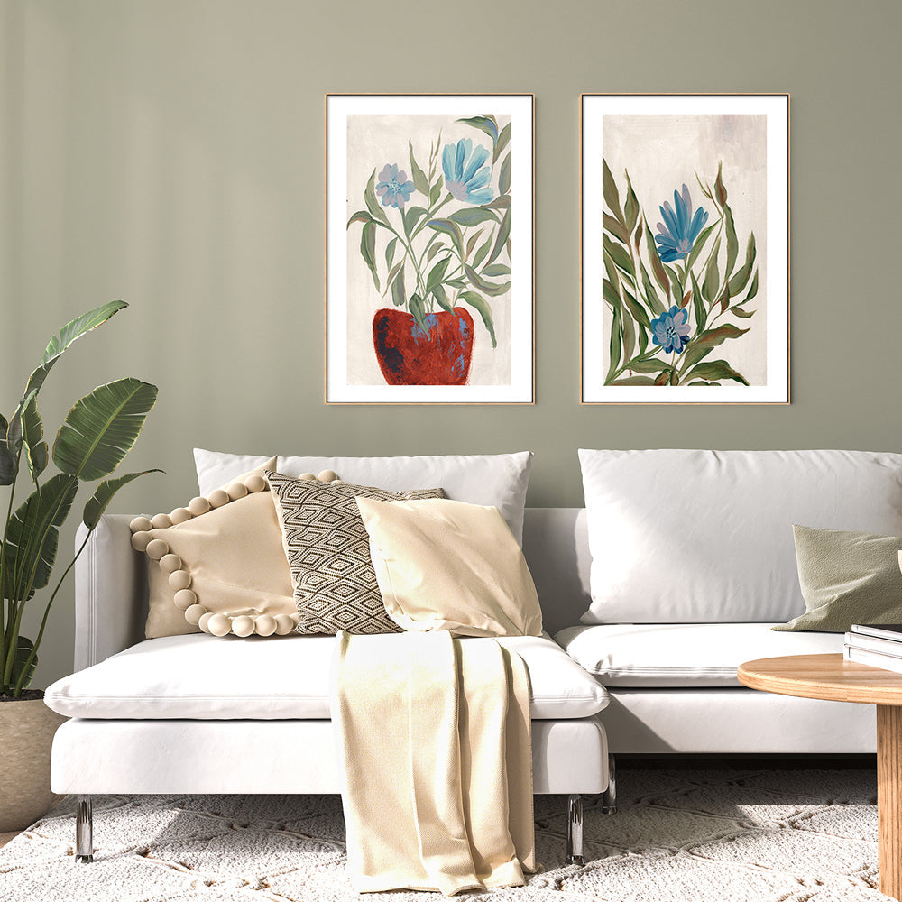 wall-art-print-canvas-poster-framed-Blue Springtime, Set Of 2 , By Nikita Jariwala-GIOIA-WALL-ART