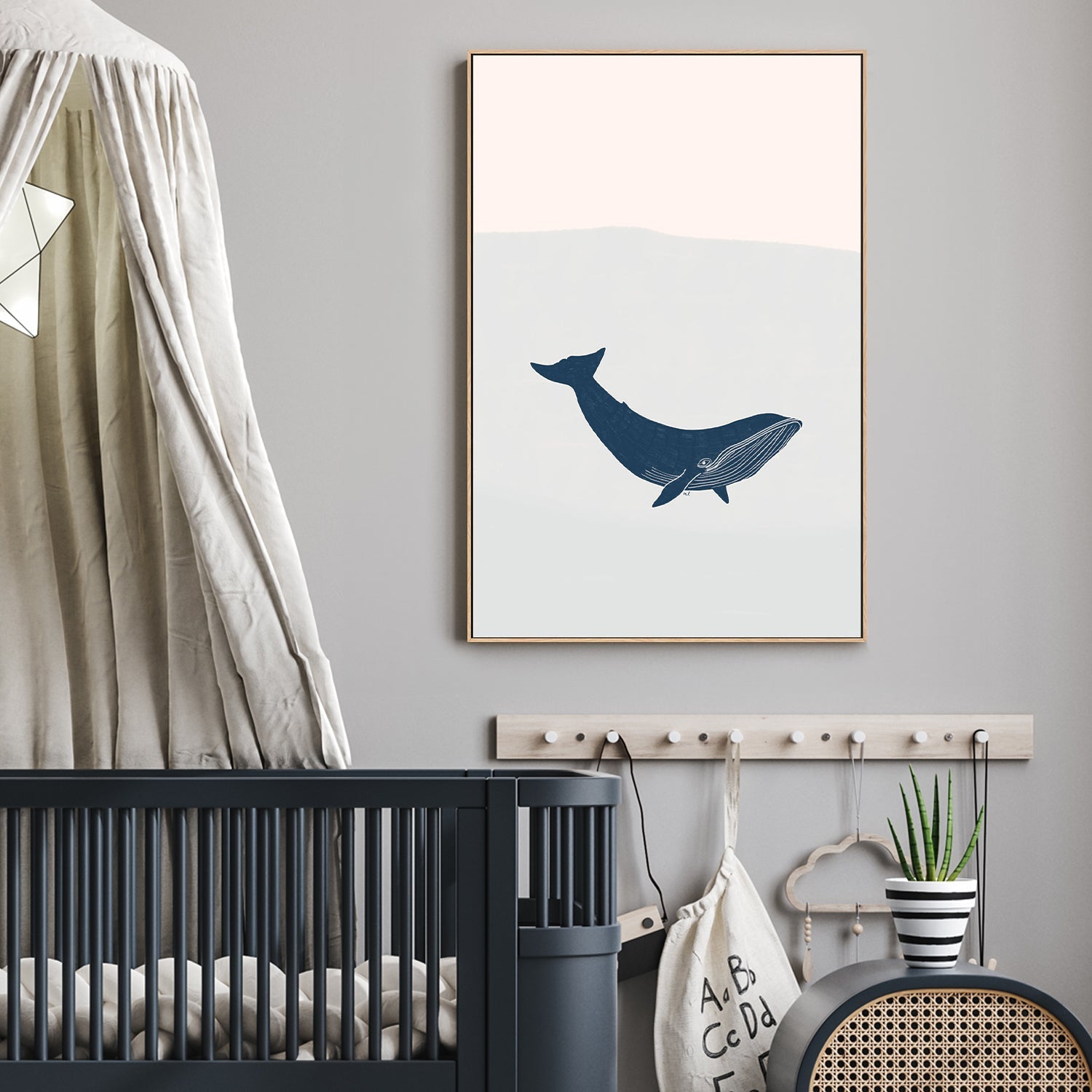 wall-art-print-canvas-poster-framed-Blue Whale , By Menina Lisboa-2