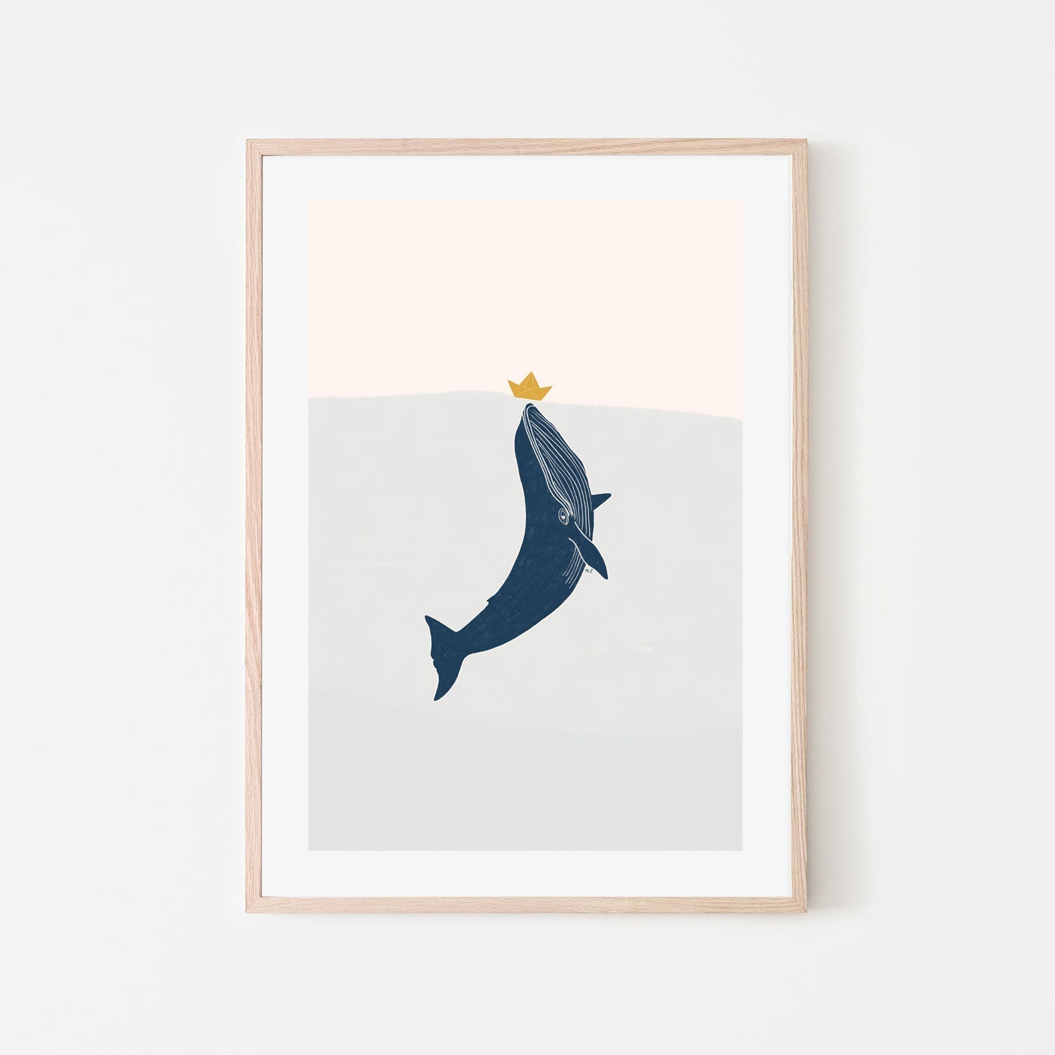 wall-art-print-canvas-poster-framed-Blue Whale Sailing Boat , By Menina Lisboa-6