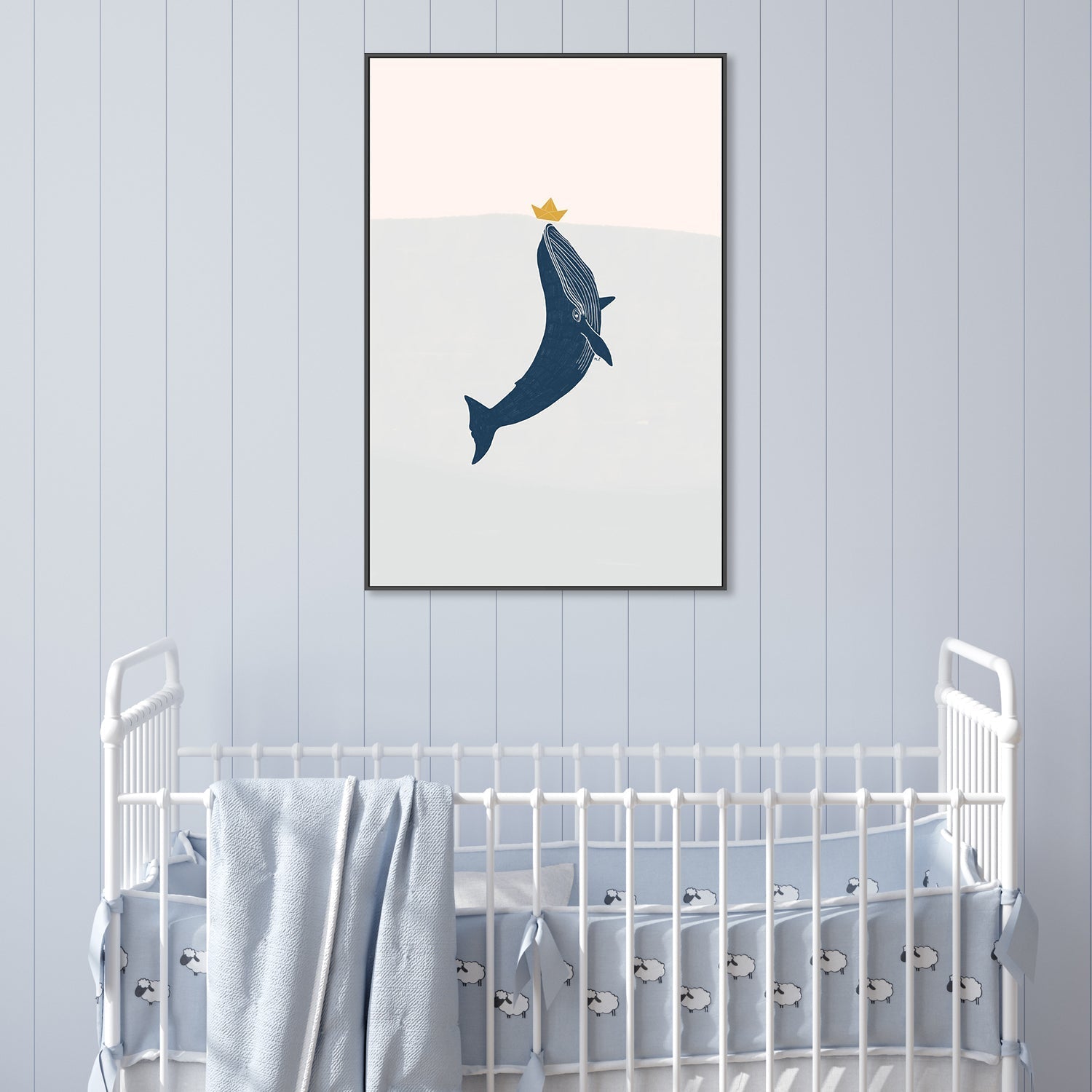 wall-art-print-canvas-poster-framed-Blue Whale Sailing Boat , By Menina Lisboa-7