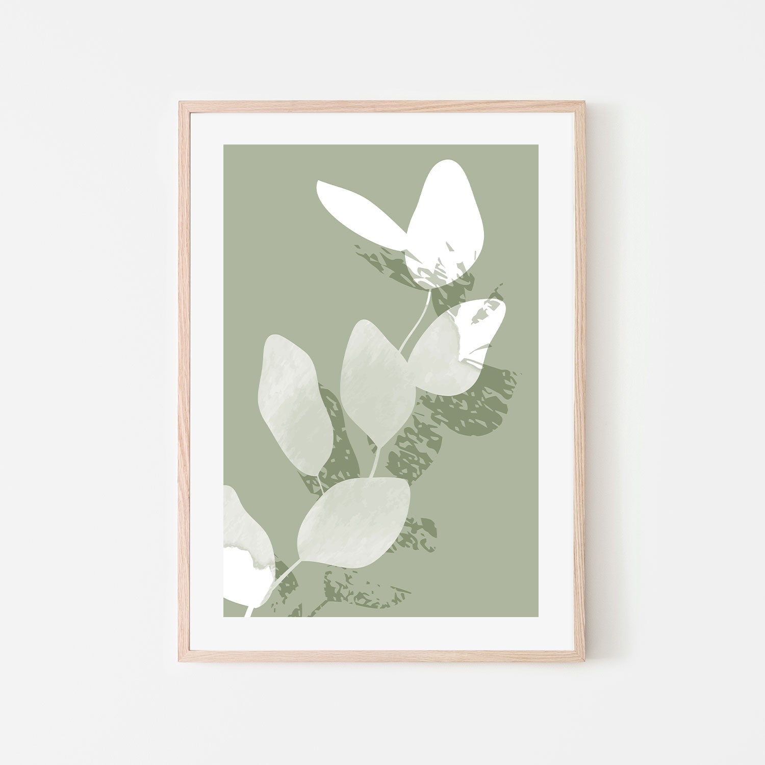 wall-art-print-canvas-poster-framed-Blurred Branch, Style A-GIOIA-WALL-ART