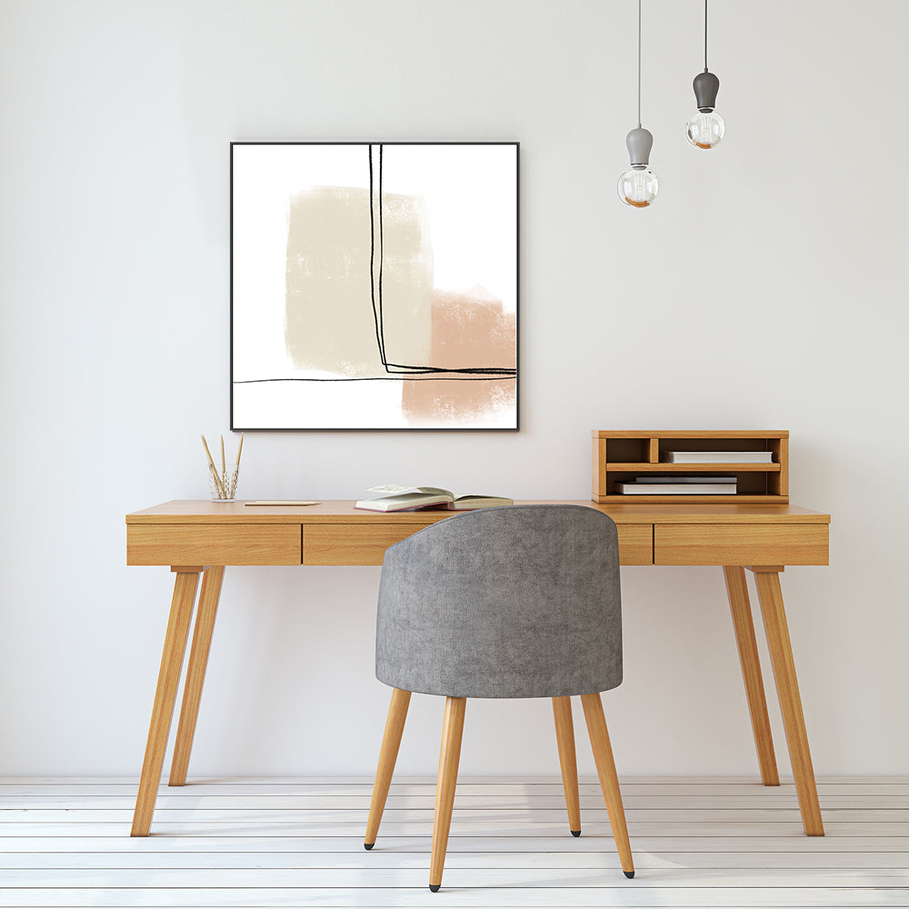 wall-art-print-canvas-poster-framed-Blush and Beige-GIOIA-WALL-ART