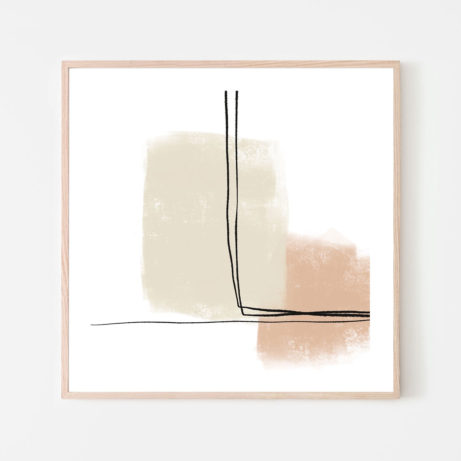 wall-art-print-canvas-poster-framed-Blush and Beige-GIOIA-WALL-ART