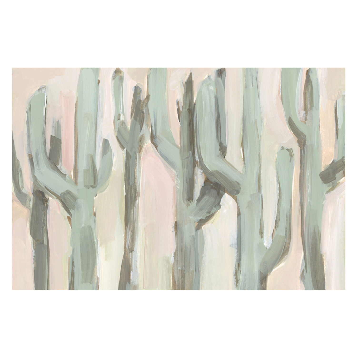 wall-art-print-canvas-poster-framed-Blush and Green Cactus , By Emily Wood-1