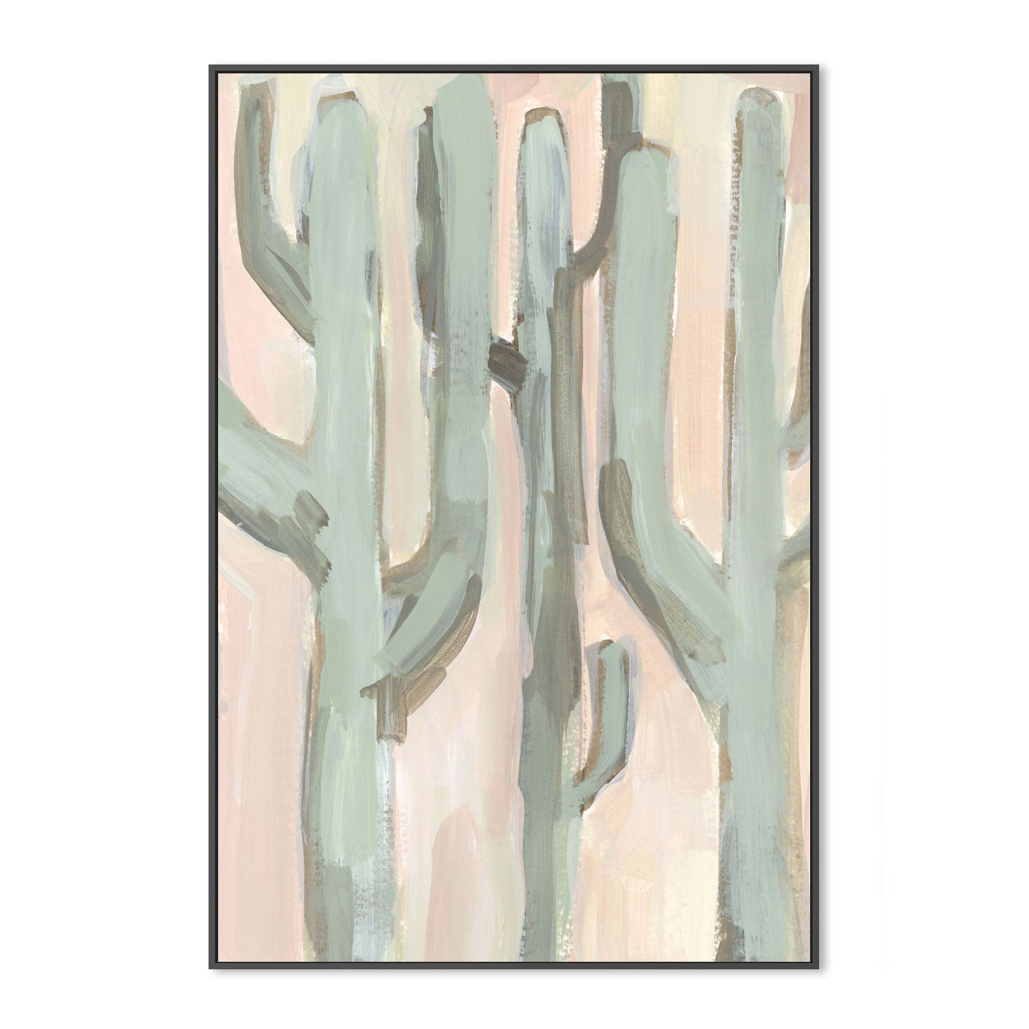 wall-art-print-canvas-poster-framed-Blush and Green Cactus, Style B , By Emily Wood-3