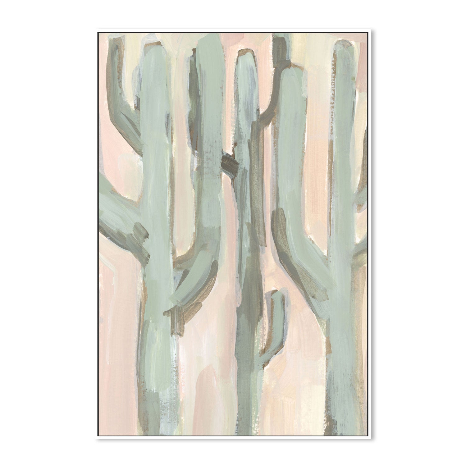 wall-art-print-canvas-poster-framed-Blush and Green Cactus, Style B , By Emily Wood-5