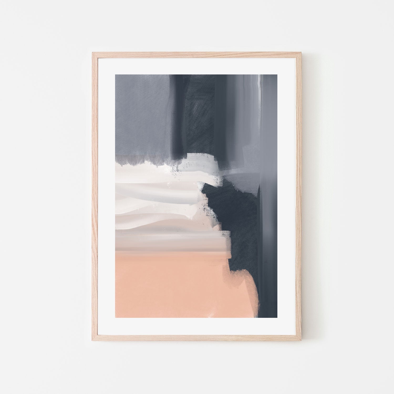 wall-art-print-canvas-poster-framed-Blush and Navy Season-GIOIA-WALL-ART