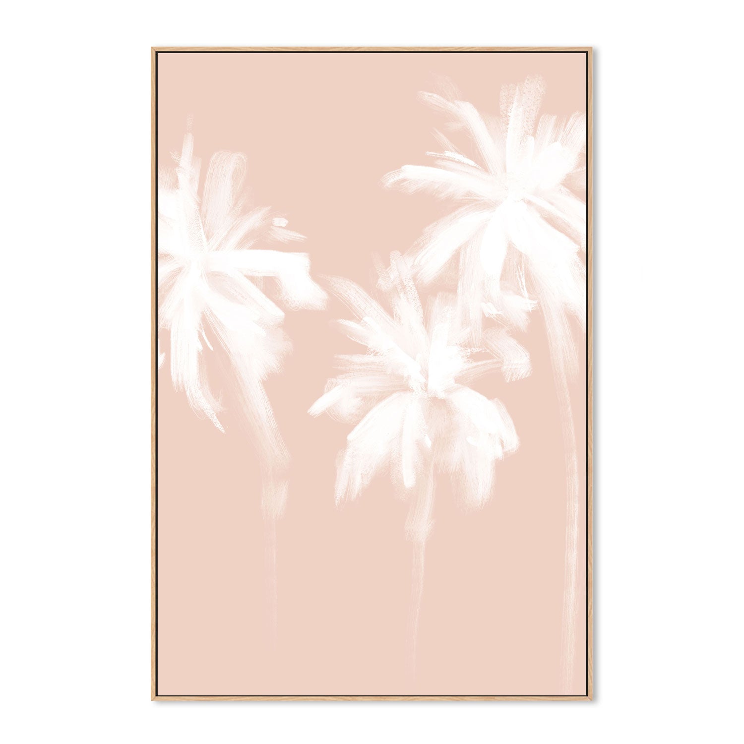 wall-art-print-canvas-poster-framed-Blush and White Palms , By Emily Wood-4