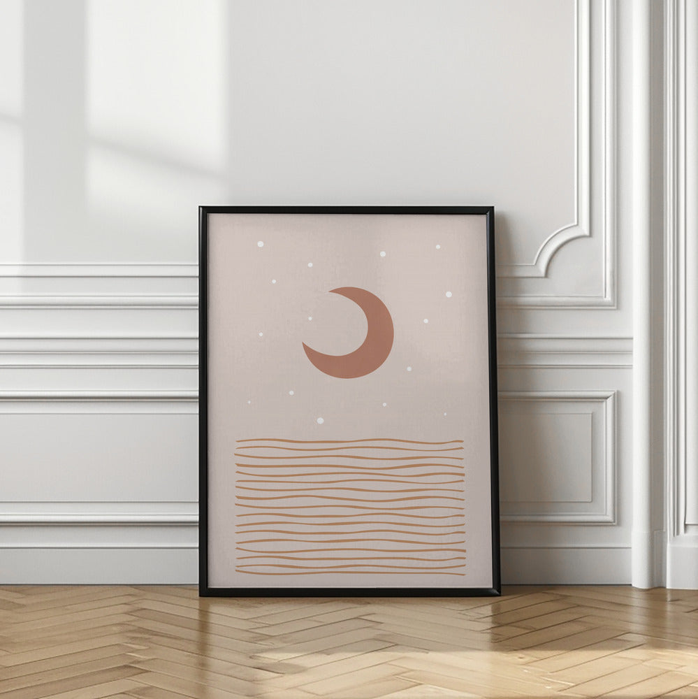 wall-art-print-canvas-poster-framed-Blush Moon , By Orara Studio-2