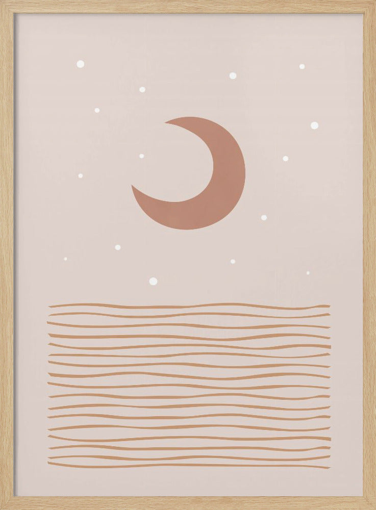 wall-art-print-canvas-poster-framed-Blush Moon , By Orara Studio-4