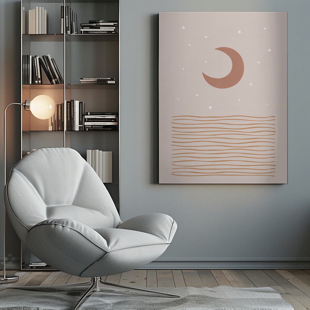 wall-art-print-canvas-poster-framed-Blush Moon , By Orara Studio-9