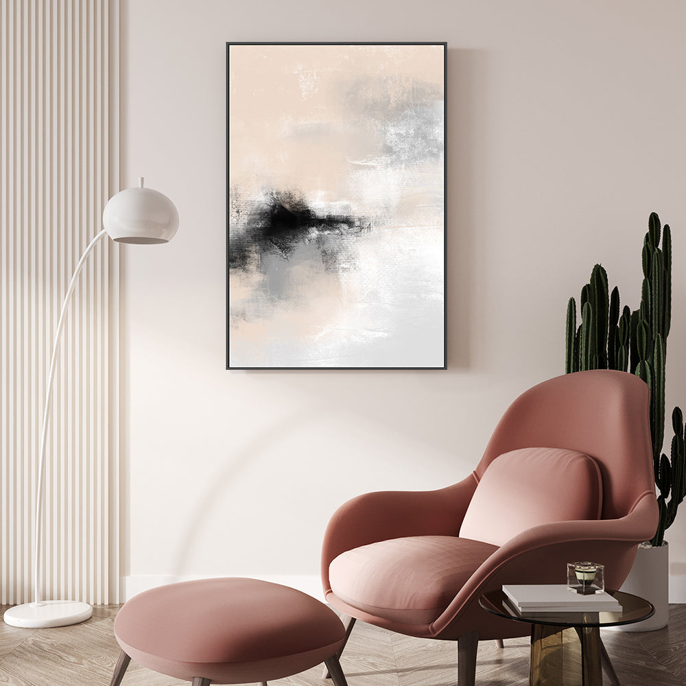 wall-art-print-canvas-poster-framed-Blush Rose Apparent, Style A-GIOIA-WALL-ART