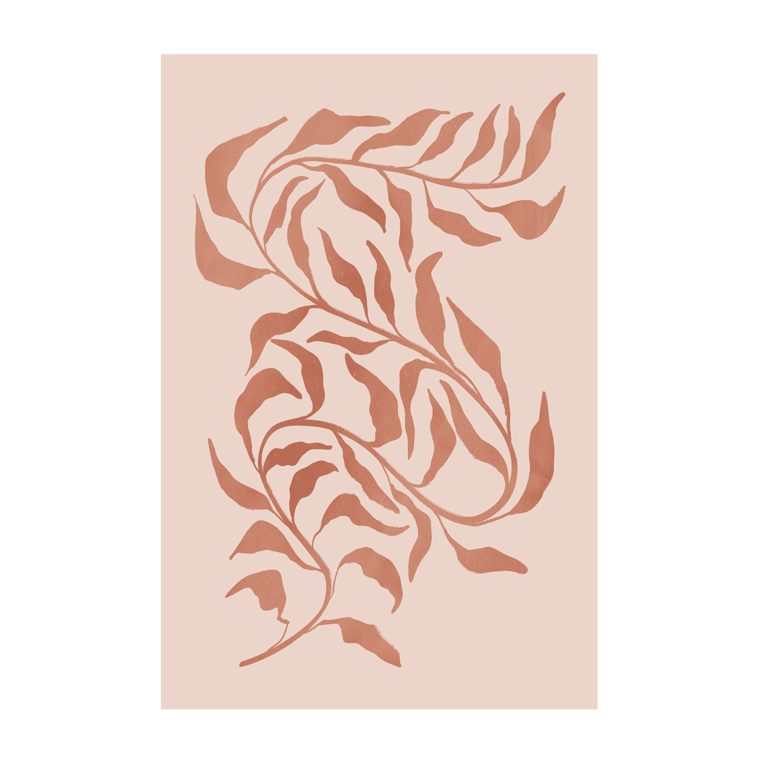 wall-art-print-canvas-poster-framed-Blush Seaweed, Style A , By Nina Blue-1