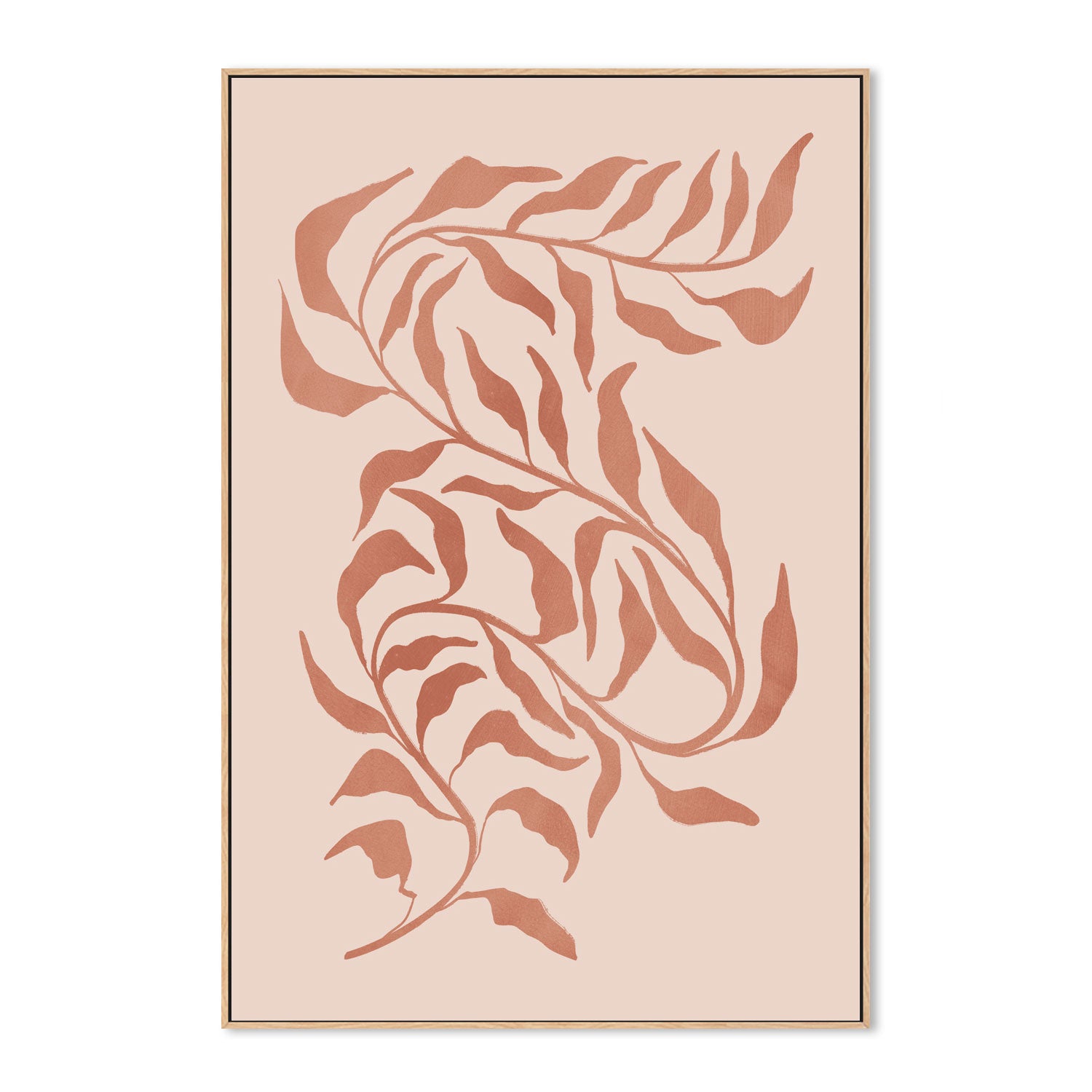 wall-art-print-canvas-poster-framed-Blush Seaweed, Style A , By Nina Blue-4