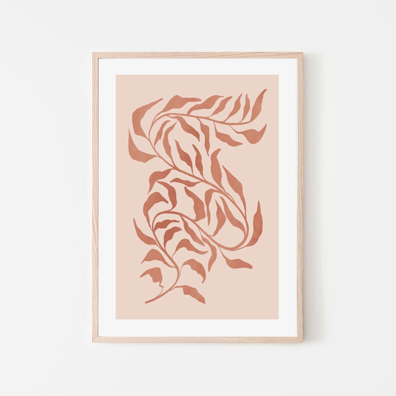 wall-art-print-canvas-poster-framed-Blush Seaweed, Style A , By Nina Blue-6