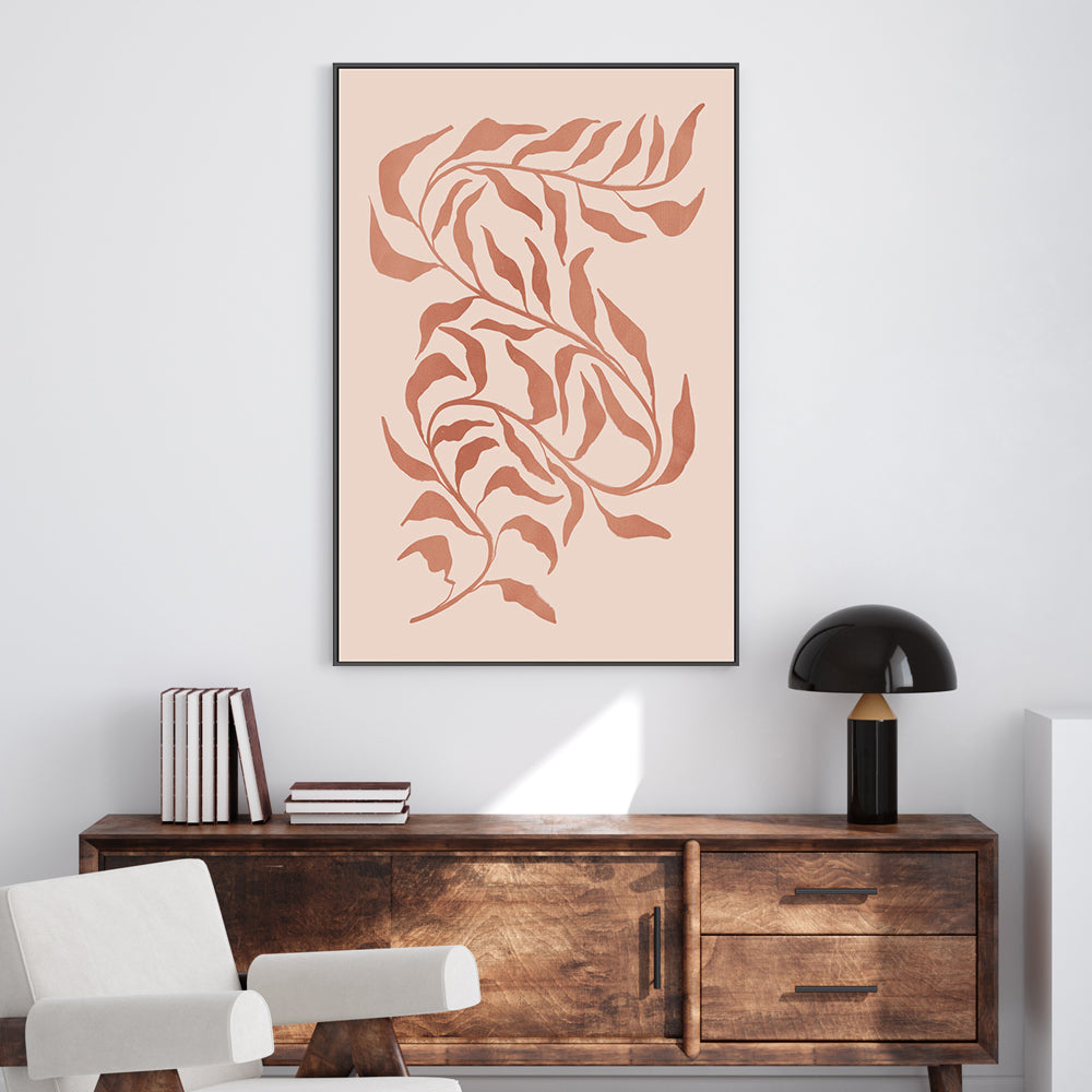 wall-art-print-canvas-poster-framed-Blush Seaweed, Style A , By Nina Blue-7