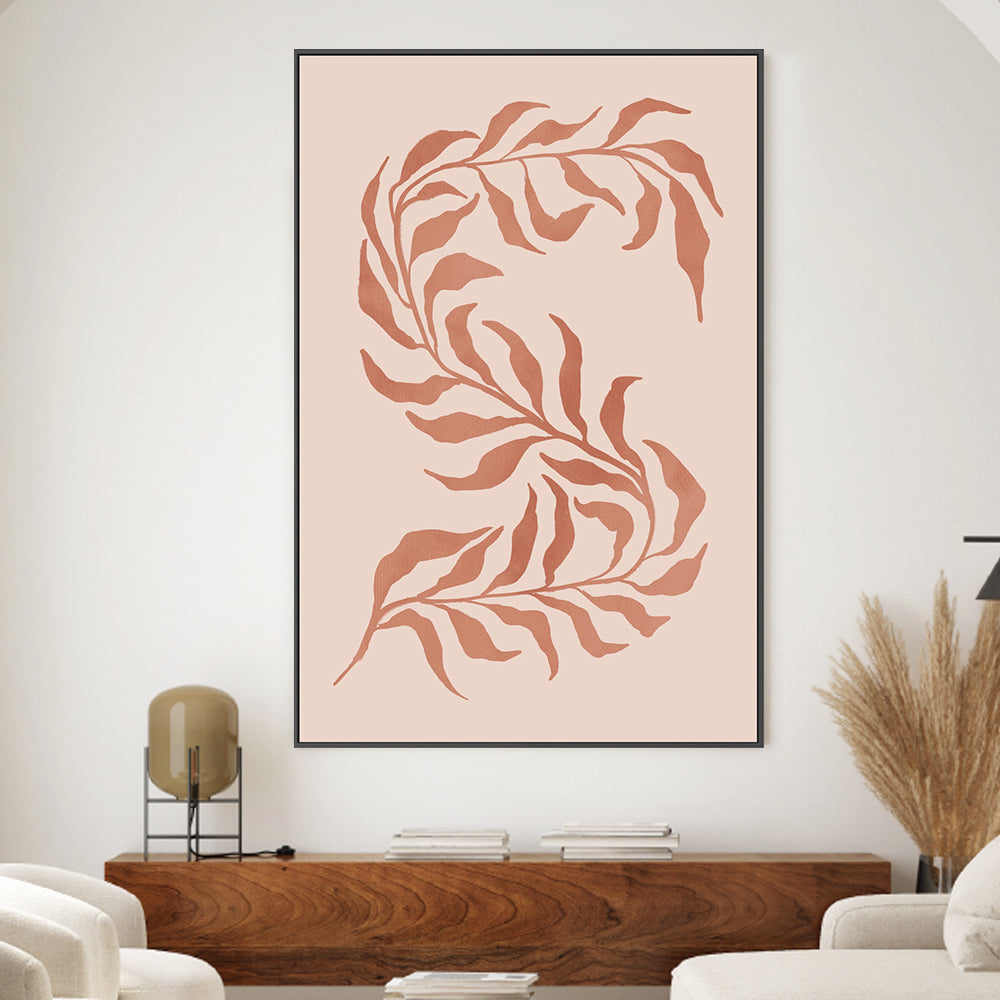 wall-art-print-canvas-poster-framed-Blush Seaweed, Style B , By Nina Blue-2