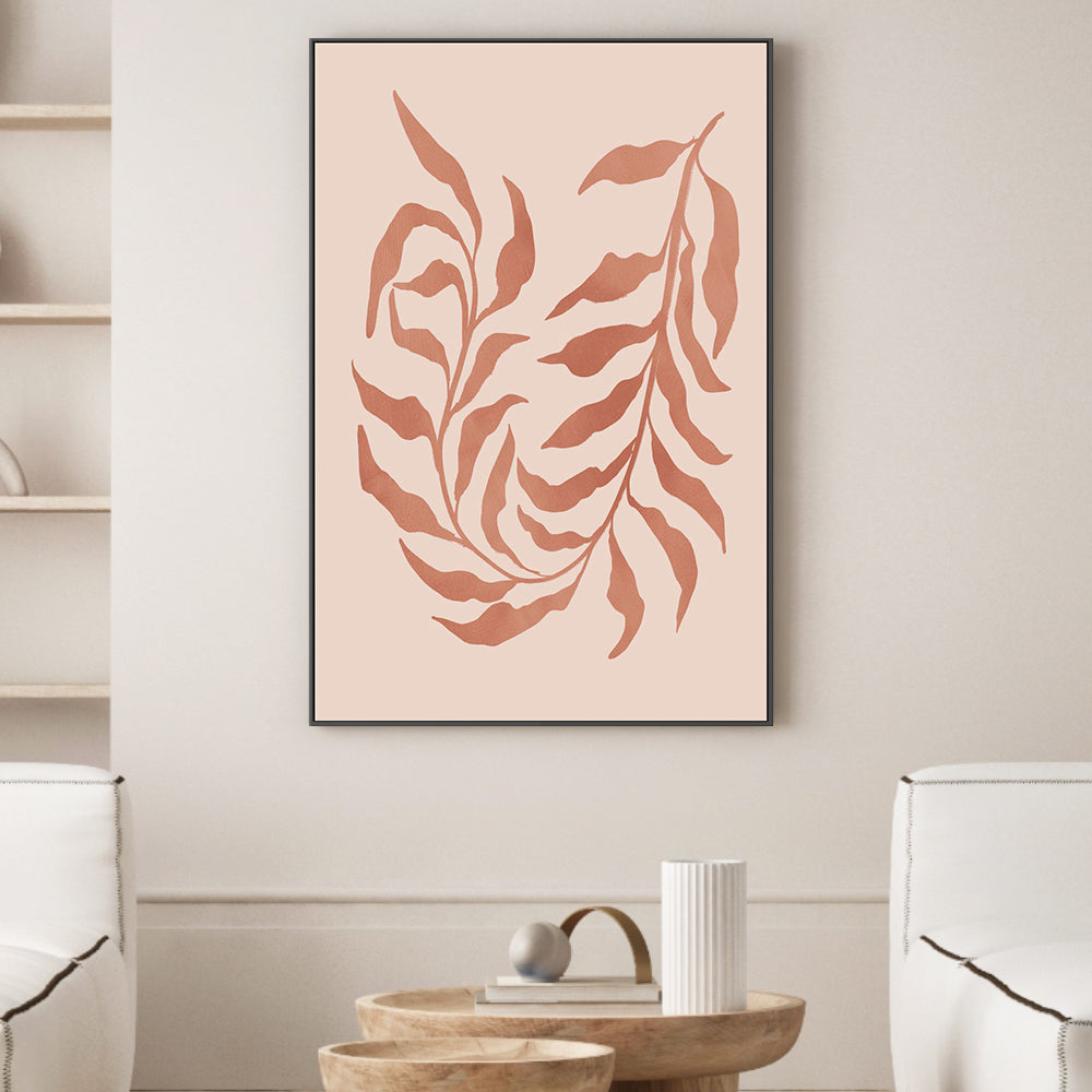 wall-art-print-canvas-poster-framed-Blush Seaweed, Style C , By Nina Blue-2