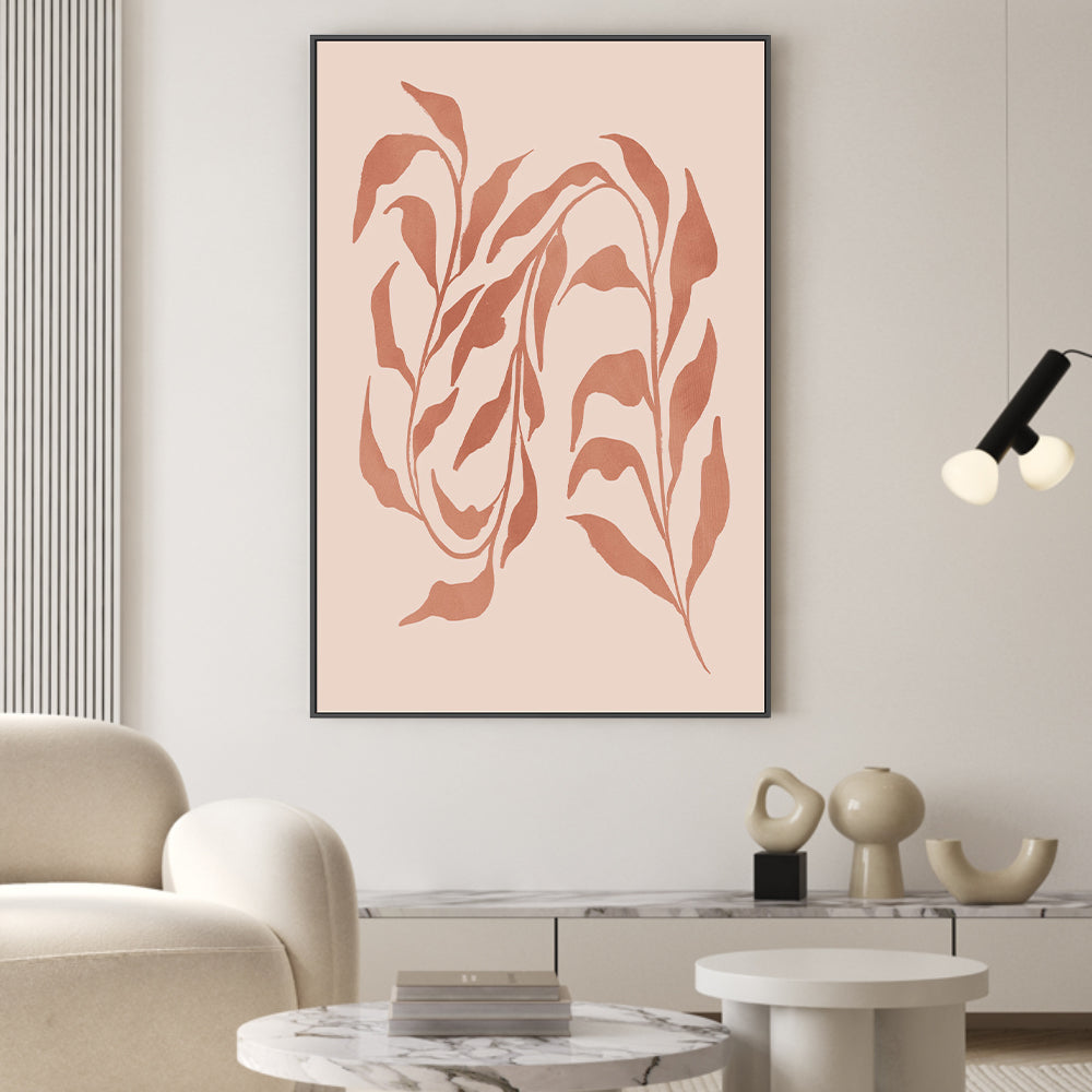 wall-art-print-canvas-poster-framed-Blush Seaweed, Style D , By Nina Blue-2