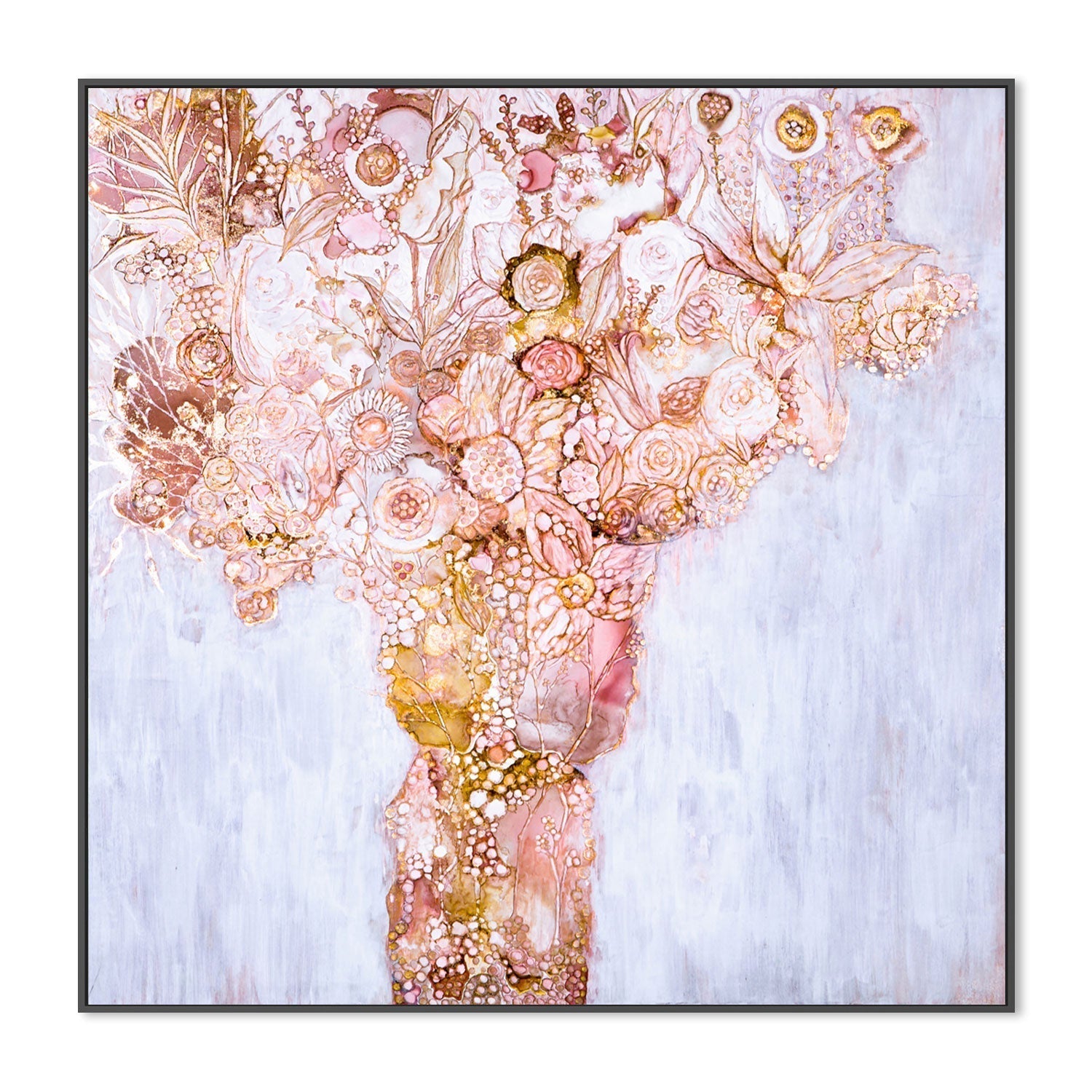 wall-art-print-canvas-poster-framed-Blushing Bouquet , By Mishel Schwartz-GIOIA-WALL-ART