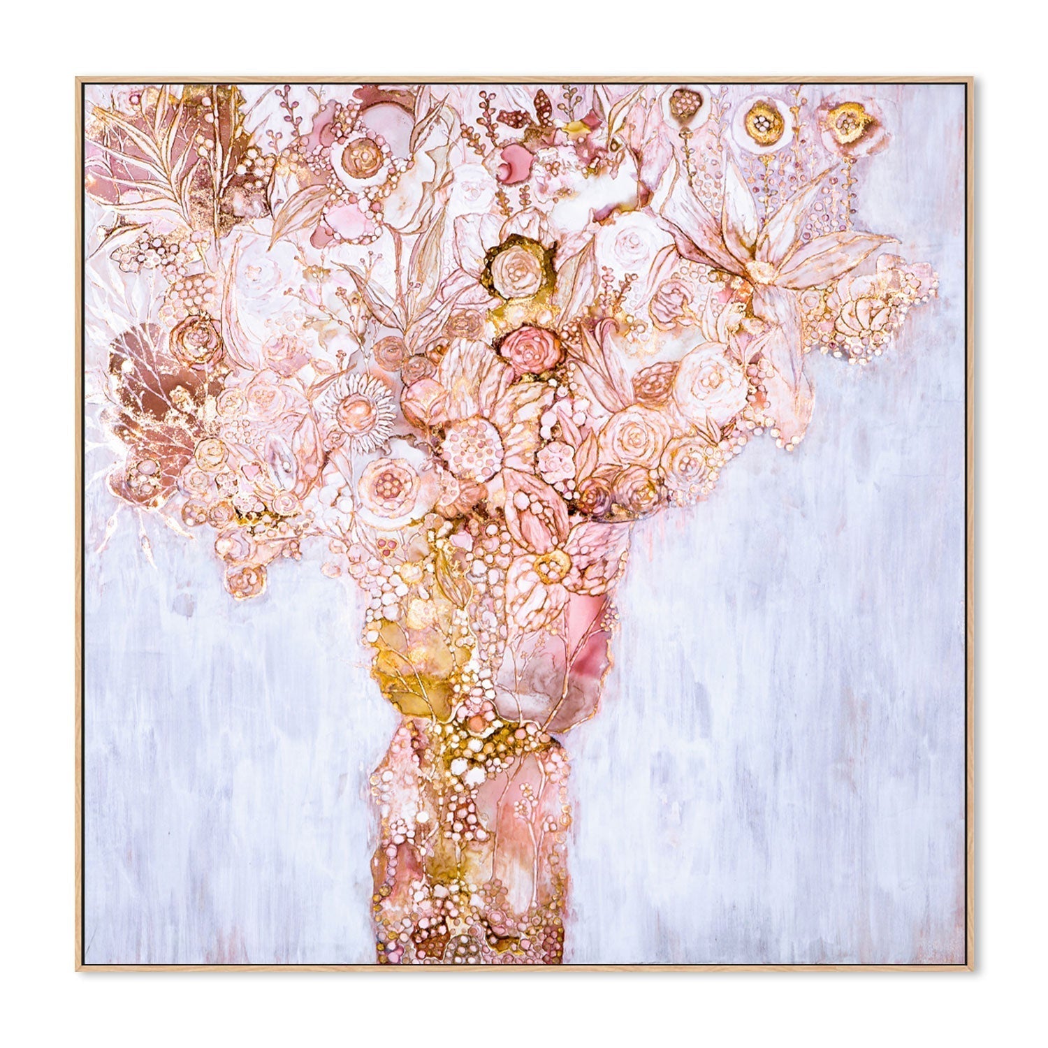 wall-art-print-canvas-poster-framed-Blushing Bouquet , By Mishel Schwartz-GIOIA-WALL-ART