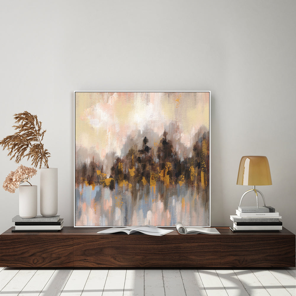 wall-art-print-canvas-poster-framed-Blushing Forest, Style A-by-Silvia Vassileva-Gioia Wall Art