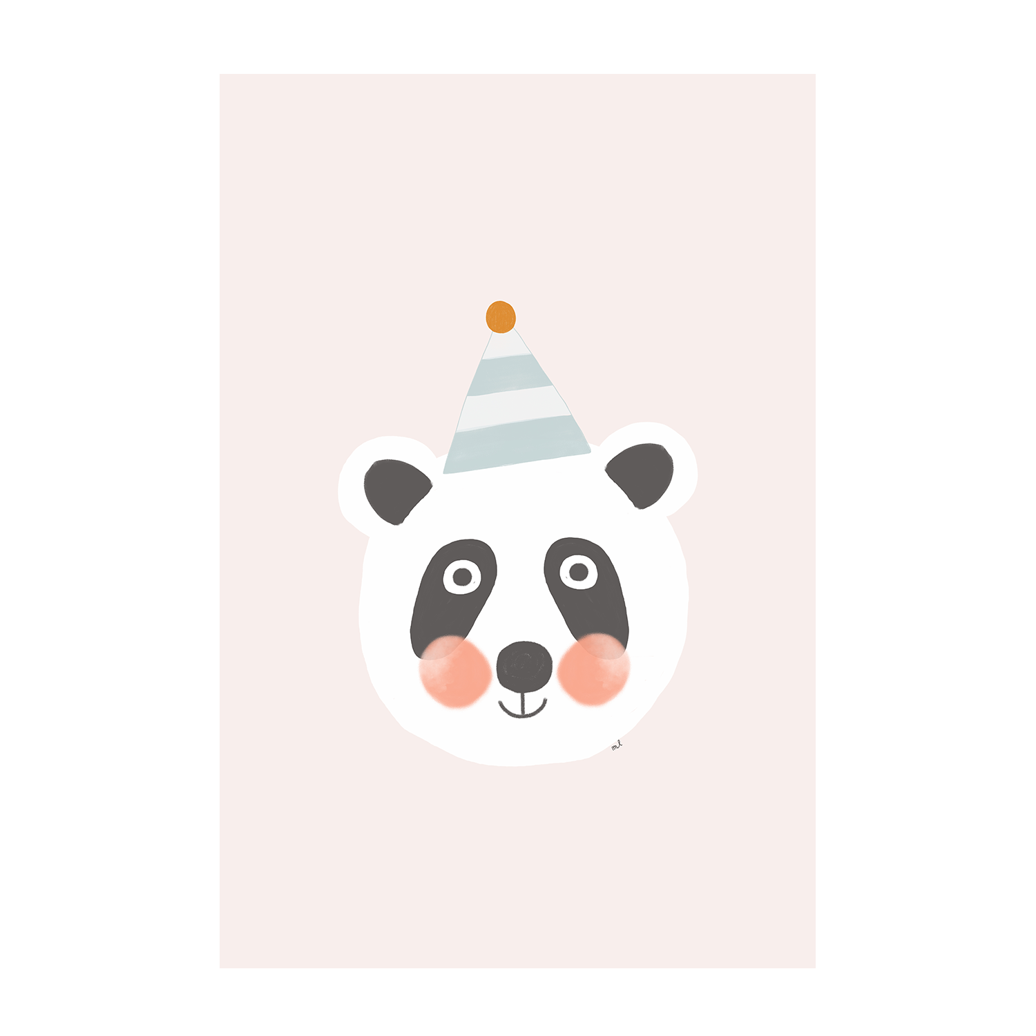 wall-art-print-canvas-poster-framed-Blushing Panda and Crown Bear, Set Of 2 , By Menina Lisboa-8