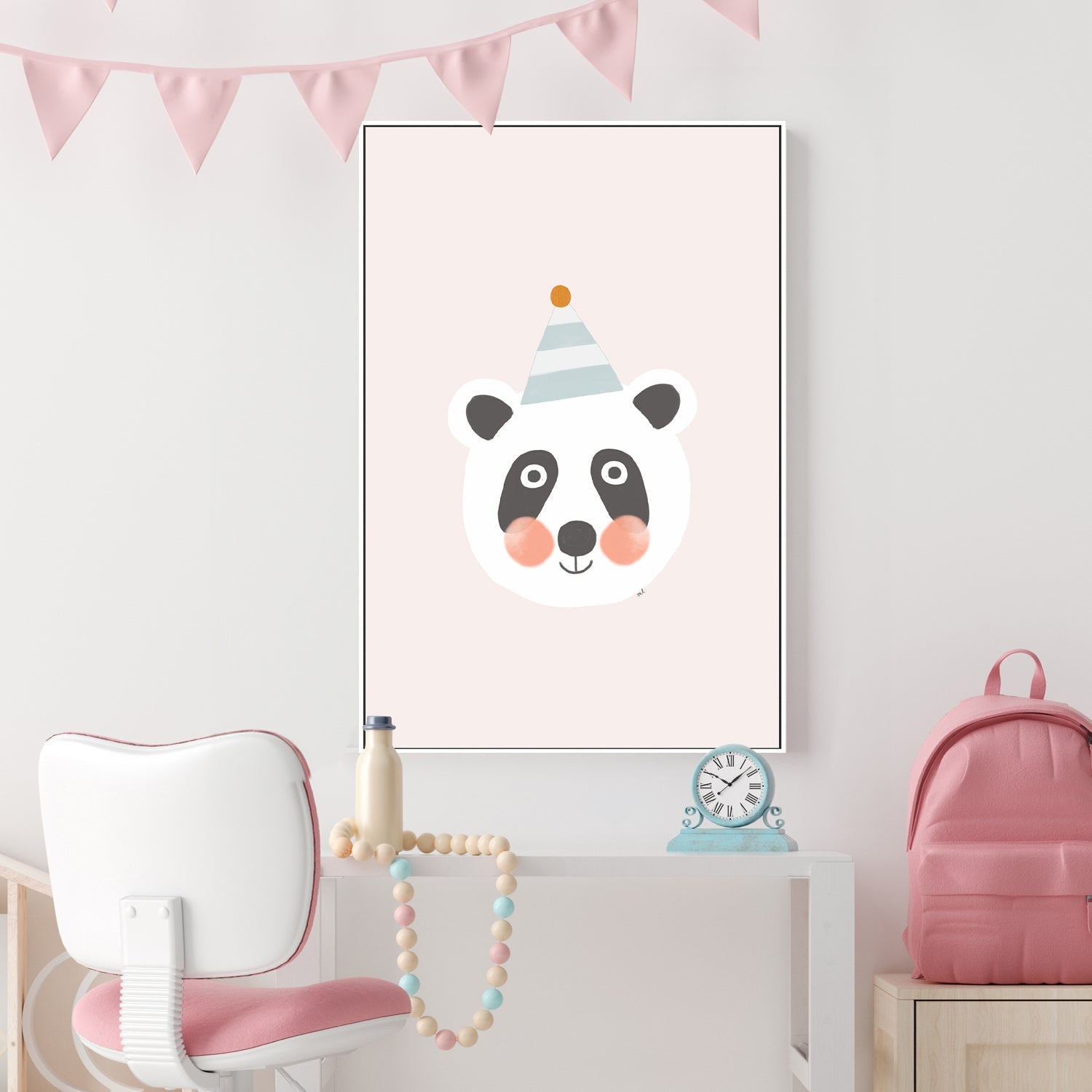 wall-art-print-canvas-poster-framed-Blushing Panda , By Menina Lisboa-2