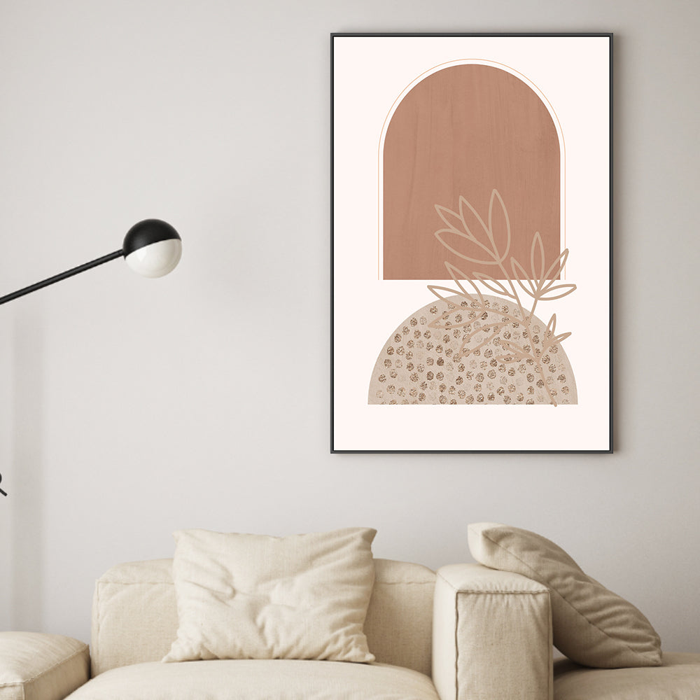 wall-art-print-canvas-poster-framed-Boho Beige, Style A , By Sally Ann Moss-GIOIA-WALL-ART