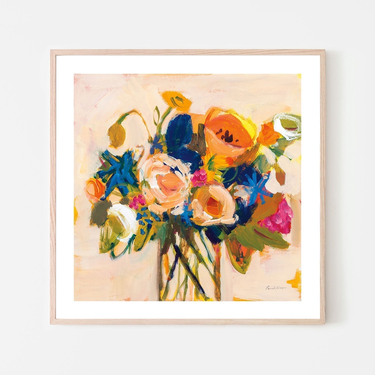 wall-art-print-canvas-poster-framed-Boho Blooms-by-Pamela Munger-Gioia Wall Art