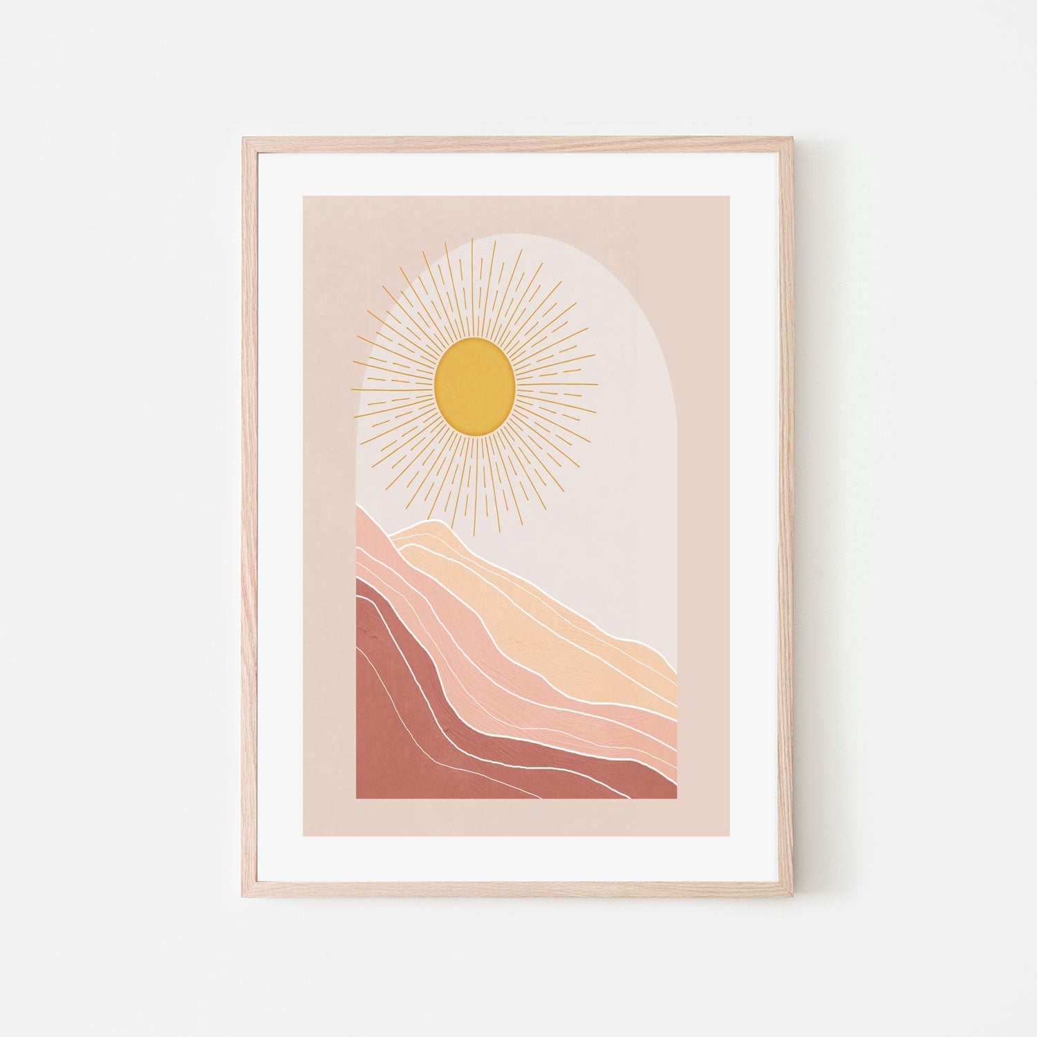 wall-art-print-canvas-poster-framed-Boho Sun , By Nina Blue-6