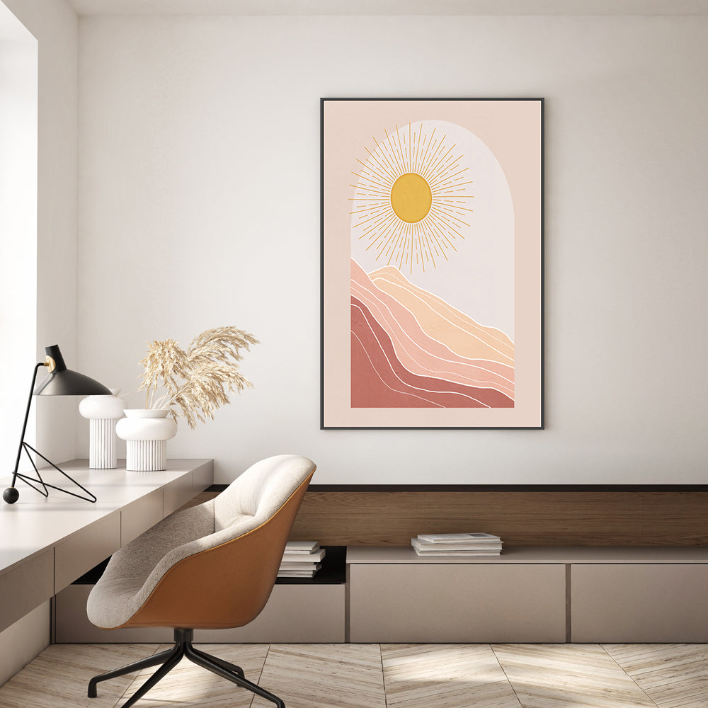 wall-art-print-canvas-poster-framed-Boho Sun , By Nina Blue-7