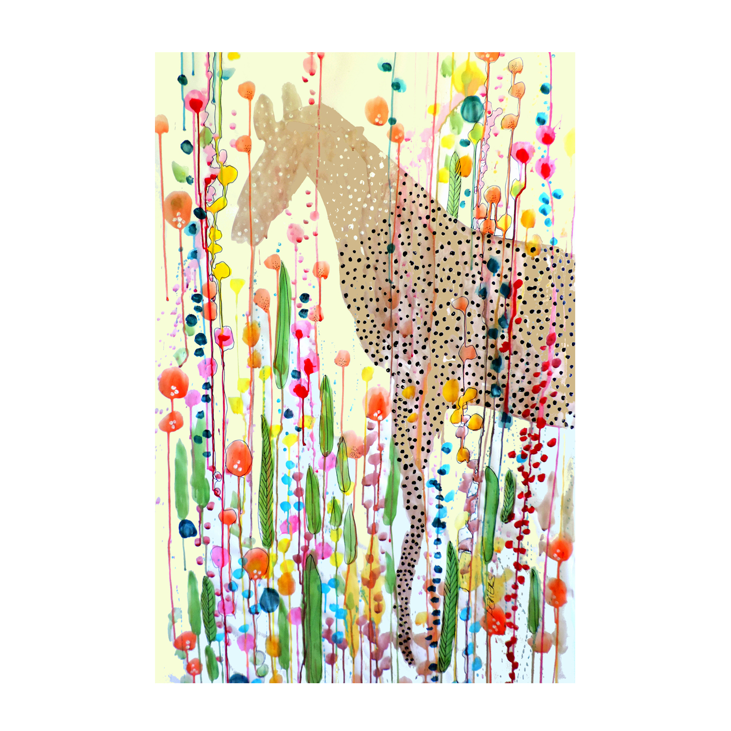 wall-art-print-canvas-poster-framed-Bonheur Est Dans Le Pré , By Sylvie Demers-1