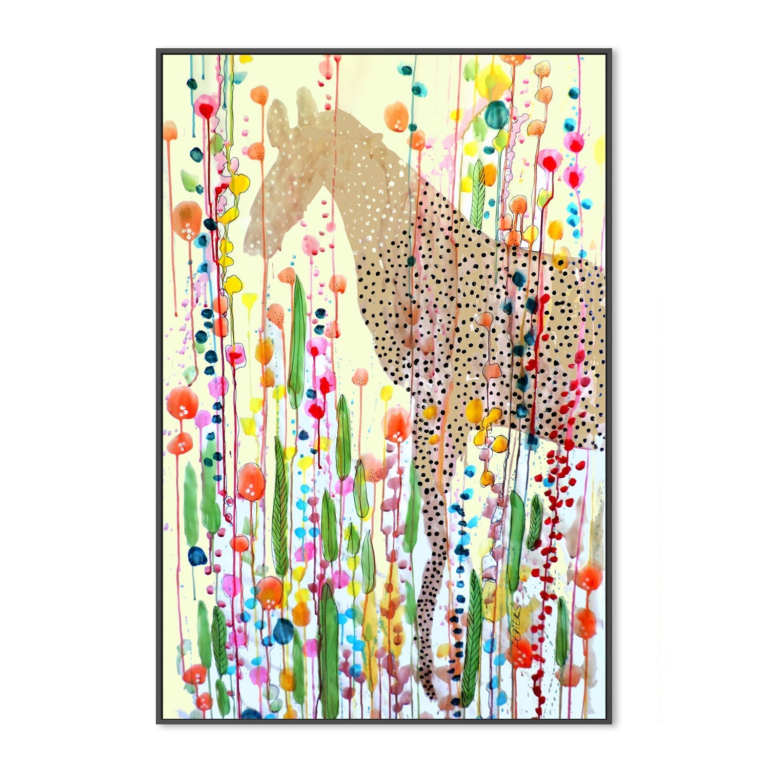 wall-art-print-canvas-poster-framed-Bonheur Est Dans Le Pré , By Sylvie Demers-3